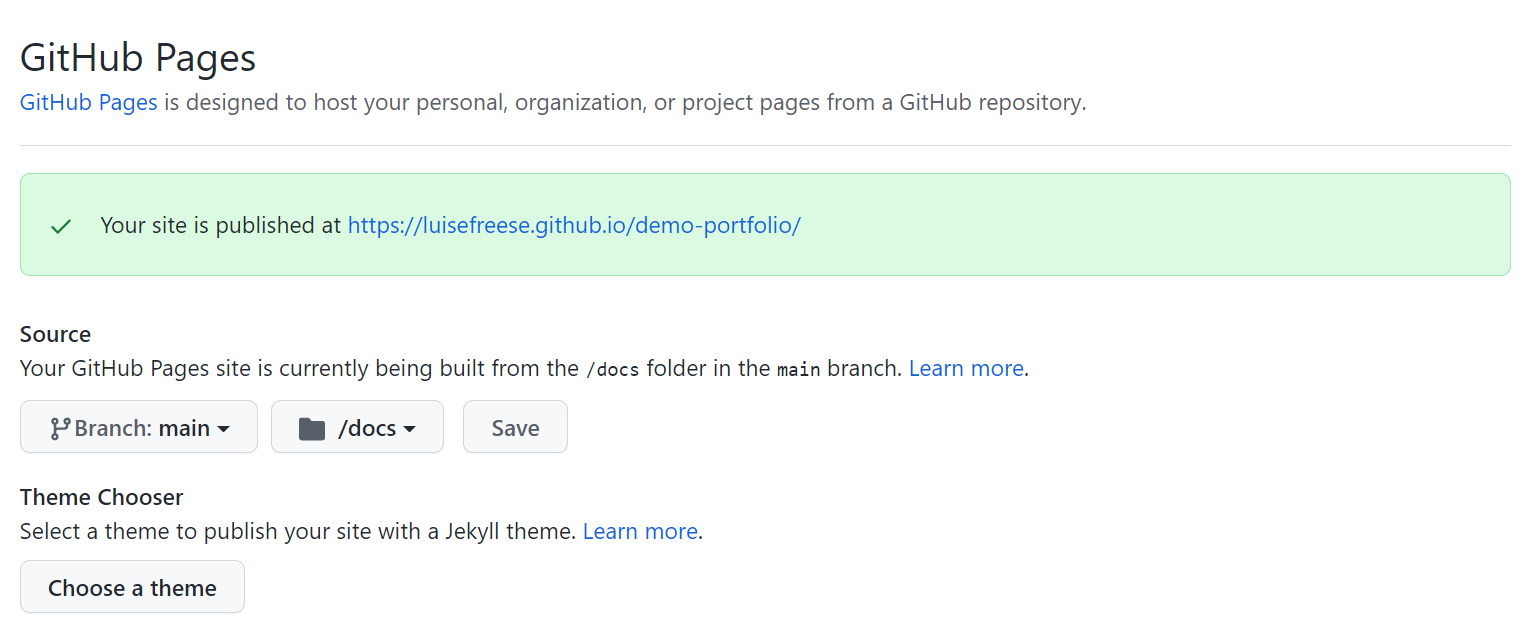 GitHub-pages confirmation