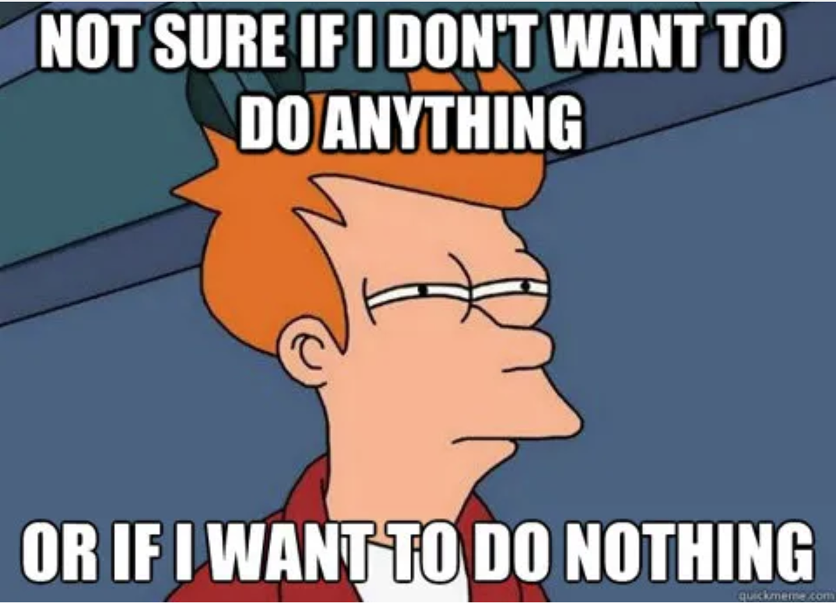 doing nothing